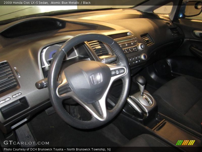 Atomic Blue Metallic / Black 2009 Honda Civic LX-S Sedan