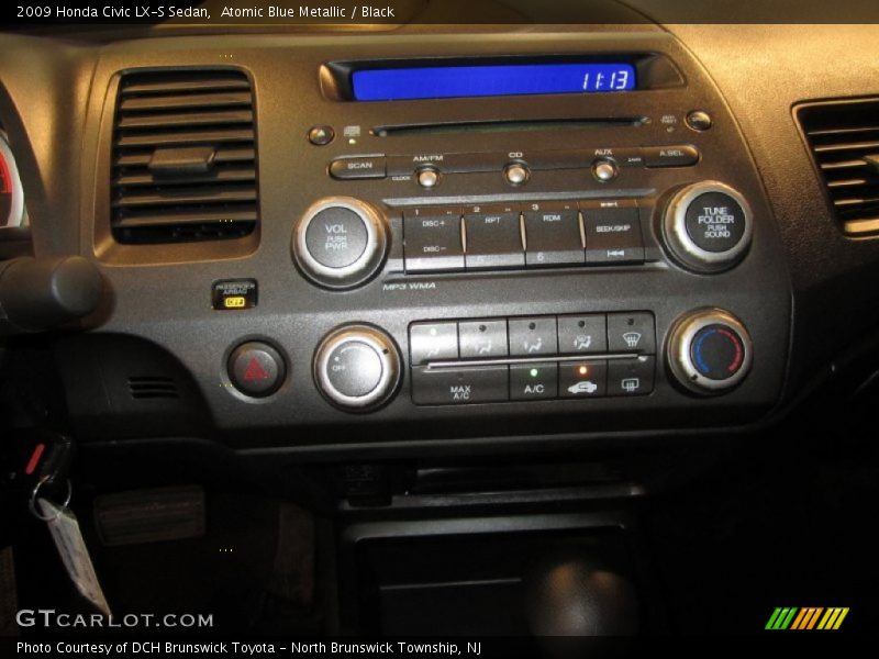 Atomic Blue Metallic / Black 2009 Honda Civic LX-S Sedan