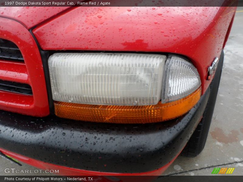 Flame Red / Agate 1997 Dodge Dakota Sport Regular Cab