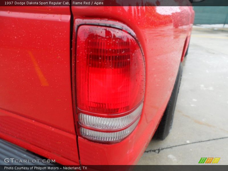 Flame Red / Agate 1997 Dodge Dakota Sport Regular Cab