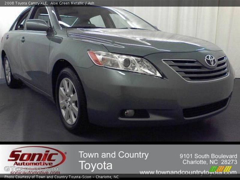 Aloe Green Metallic / Ash 2008 Toyota Camry XLE