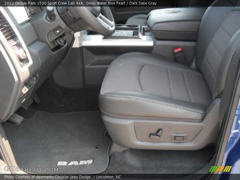 Deep Water Blue Pearl / Dark Slate Gray 2011 Dodge Ram 1500 Sport Crew Cab 4x4
