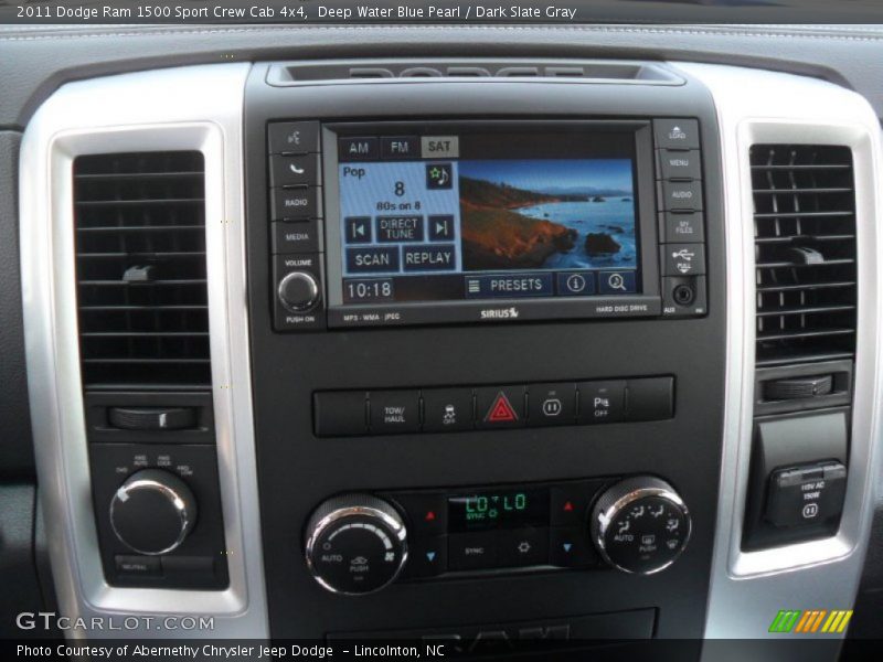 Deep Water Blue Pearl / Dark Slate Gray 2011 Dodge Ram 1500 Sport Crew Cab 4x4