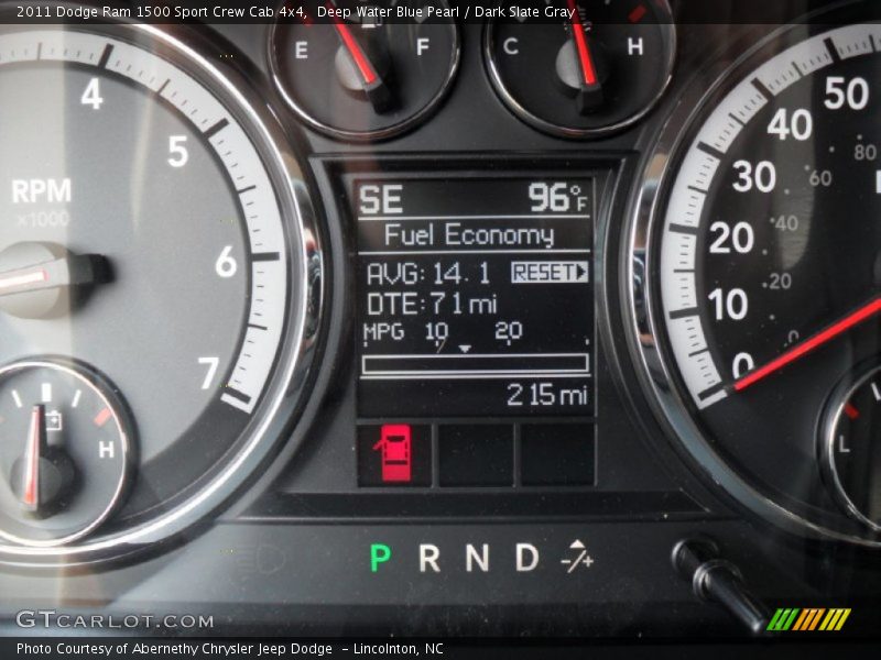 Deep Water Blue Pearl / Dark Slate Gray 2011 Dodge Ram 1500 Sport Crew Cab 4x4