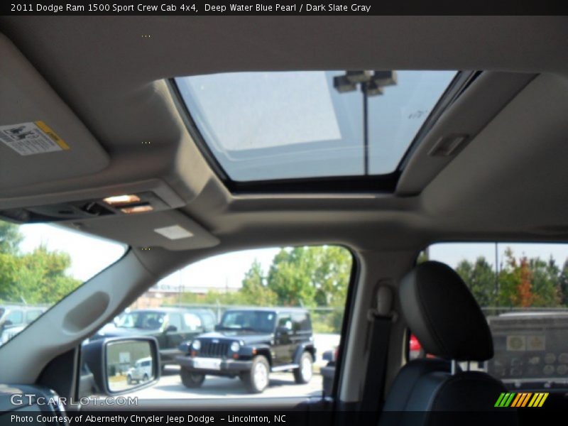 Deep Water Blue Pearl / Dark Slate Gray 2011 Dodge Ram 1500 Sport Crew Cab 4x4