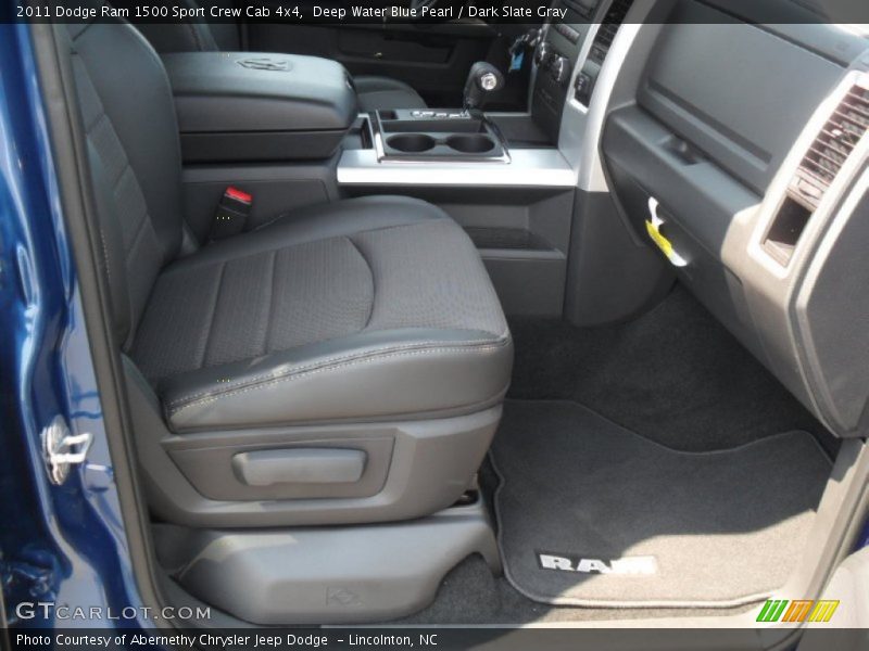 Deep Water Blue Pearl / Dark Slate Gray 2011 Dodge Ram 1500 Sport Crew Cab 4x4