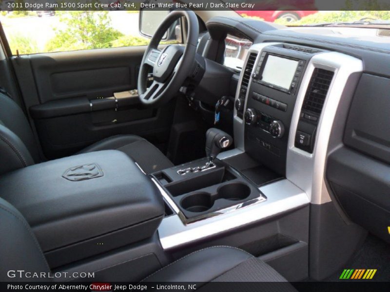 Deep Water Blue Pearl / Dark Slate Gray 2011 Dodge Ram 1500 Sport Crew Cab 4x4