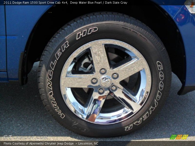 Deep Water Blue Pearl / Dark Slate Gray 2011 Dodge Ram 1500 Sport Crew Cab 4x4