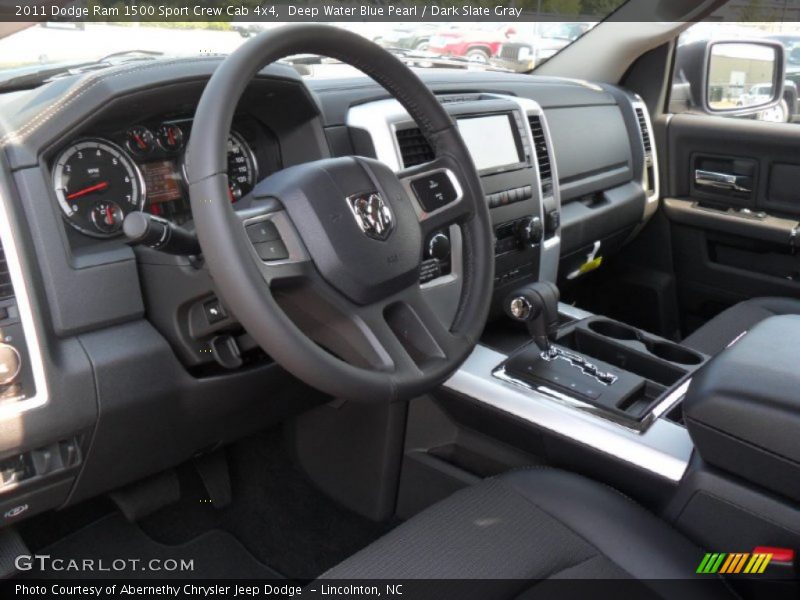 Deep Water Blue Pearl / Dark Slate Gray 2011 Dodge Ram 1500 Sport Crew Cab 4x4