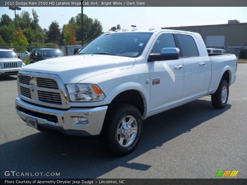 Bright White / Dark Slate 2012 Dodge Ram 2500 HD Laramie Mega Cab 4x4