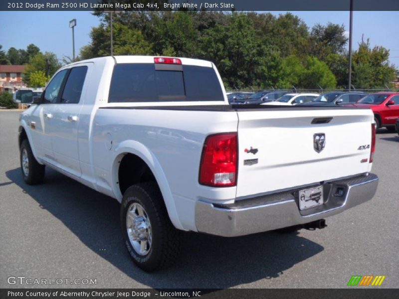 Bright White / Dark Slate 2012 Dodge Ram 2500 HD Laramie Mega Cab 4x4