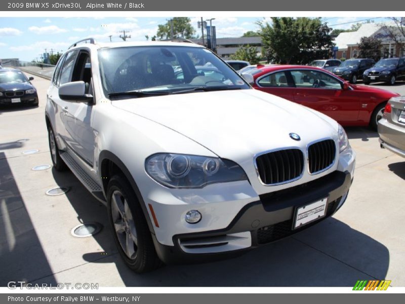 Alpine White / Black 2009 BMW X5 xDrive30i