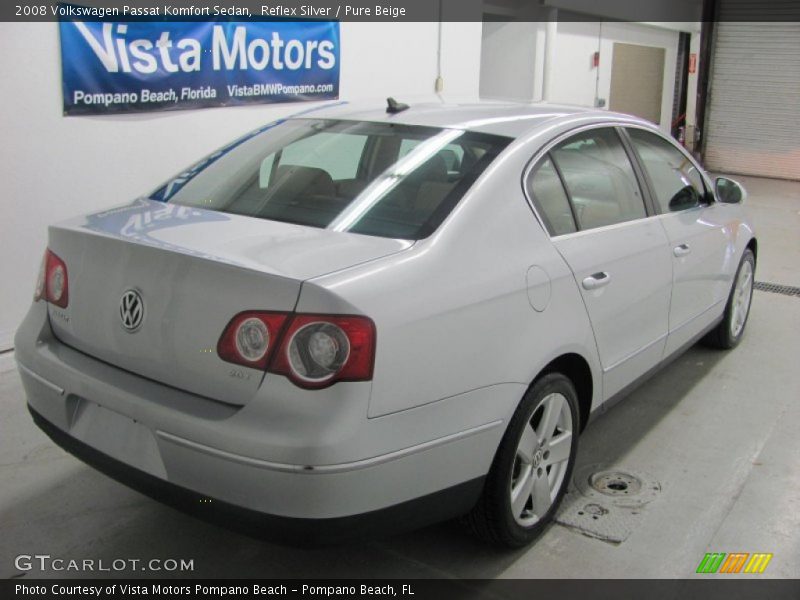 Reflex Silver / Pure Beige 2008 Volkswagen Passat Komfort Sedan