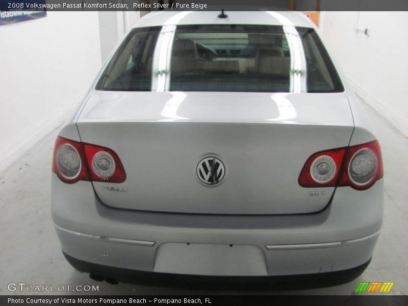 Reflex Silver / Pure Beige 2008 Volkswagen Passat Komfort Sedan