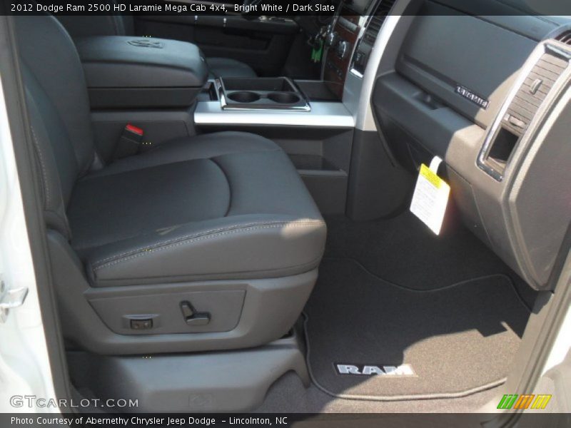Bright White / Dark Slate 2012 Dodge Ram 2500 HD Laramie Mega Cab 4x4