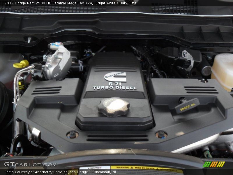  2012 Ram 2500 HD Laramie Mega Cab 4x4 Engine - 6.7 Liter OHV 24-Valve Cummins VGT Turbo-Diesel Inline 6 Cylinder