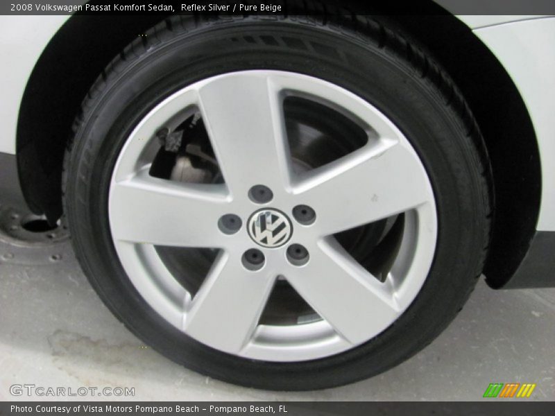 Reflex Silver / Pure Beige 2008 Volkswagen Passat Komfort Sedan