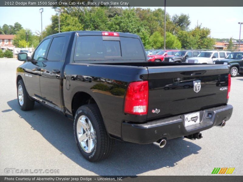 Black / Dark Slate Gray 2012 Dodge Ram 1500 Sport Crew Cab 4x4