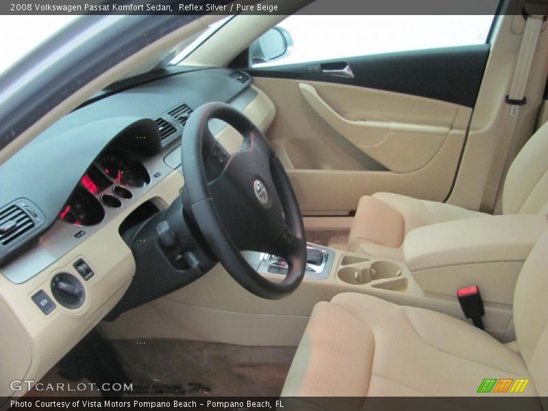 Reflex Silver / Pure Beige 2008 Volkswagen Passat Komfort Sedan