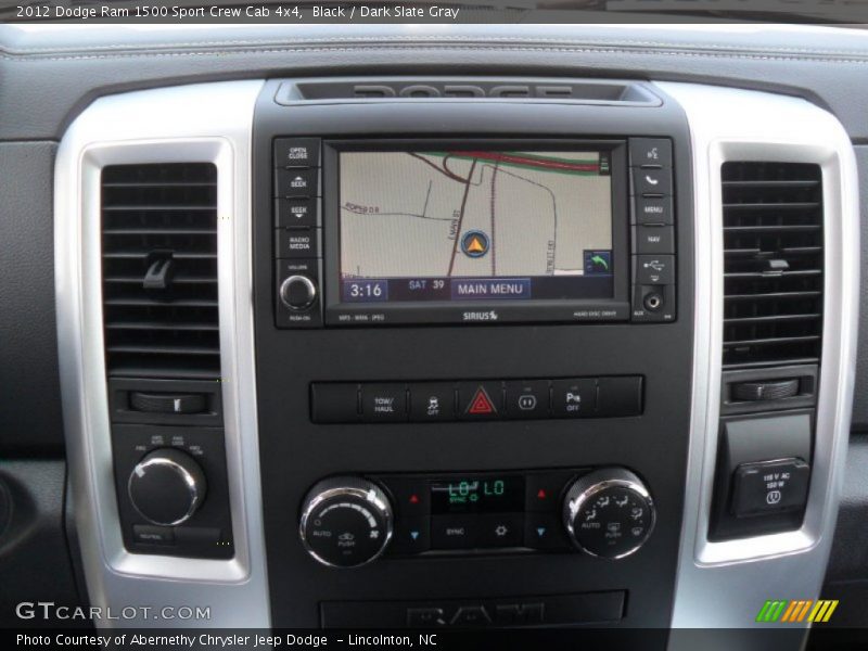 Controls of 2012 Ram 1500 Sport Crew Cab 4x4