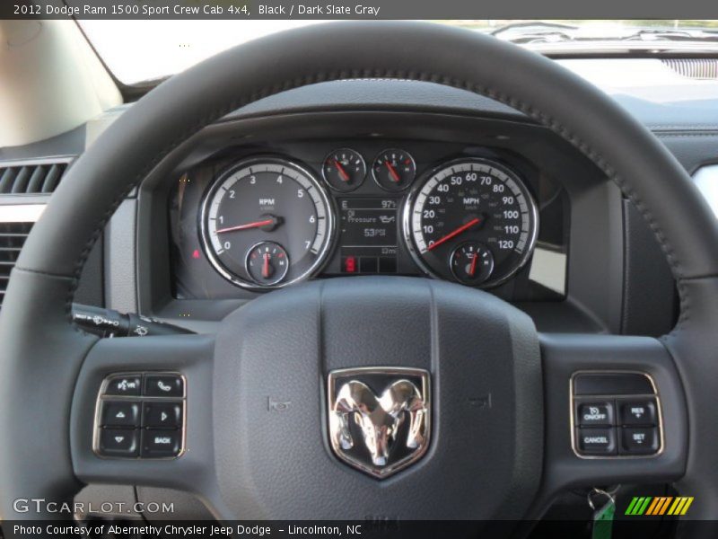  2012 Ram 1500 Sport Crew Cab 4x4 Steering Wheel