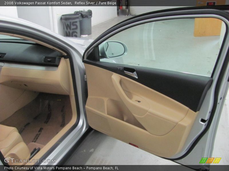 Reflex Silver / Pure Beige 2008 Volkswagen Passat Komfort Sedan