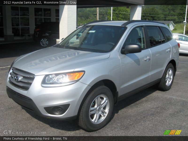 Moonstone Silver / Gray 2012 Hyundai Santa Fe GLS
