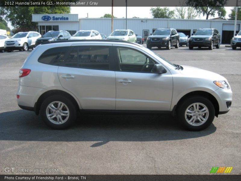 Moonstone Silver / Gray 2012 Hyundai Santa Fe GLS