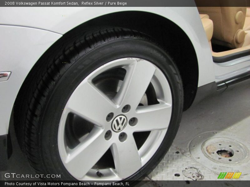 Reflex Silver / Pure Beige 2008 Volkswagen Passat Komfort Sedan