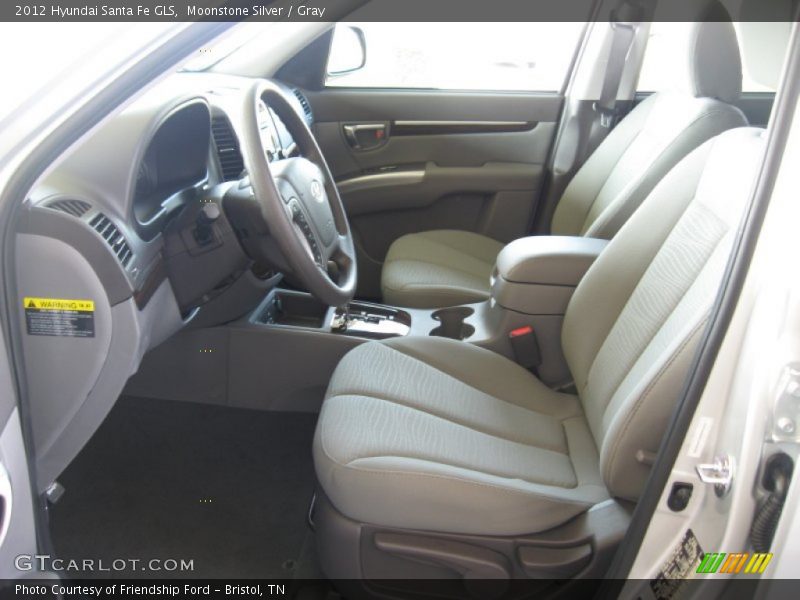 Moonstone Silver / Gray 2012 Hyundai Santa Fe GLS