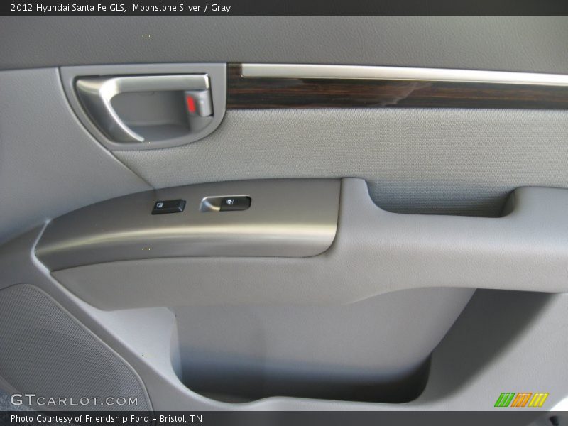 Moonstone Silver / Gray 2012 Hyundai Santa Fe GLS