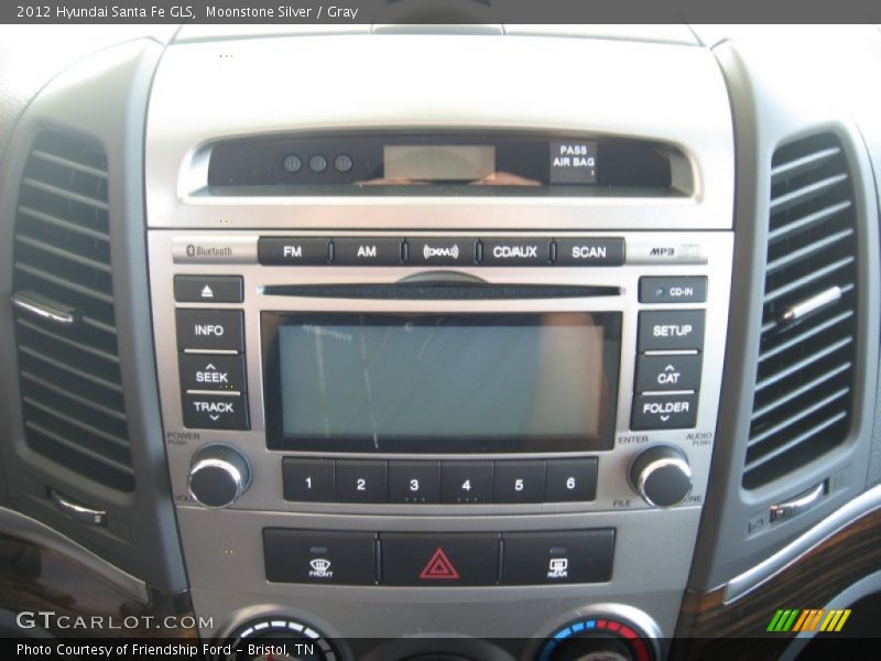 Moonstone Silver / Gray 2012 Hyundai Santa Fe GLS