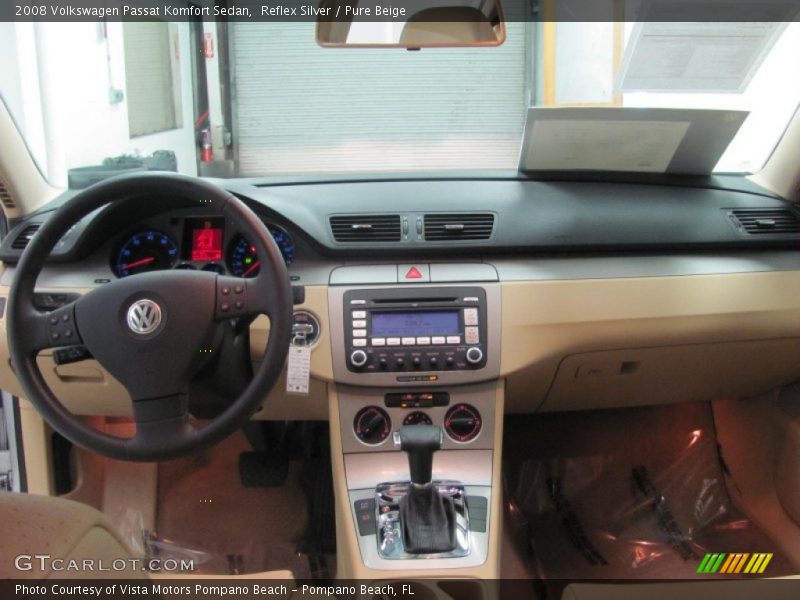 Reflex Silver / Pure Beige 2008 Volkswagen Passat Komfort Sedan
