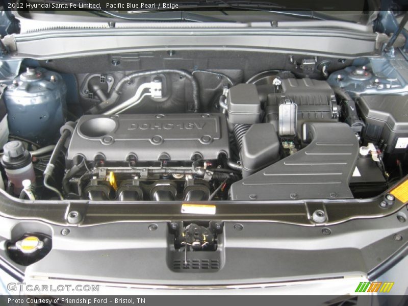  2012 Santa Fe Limited Engine - 2.4 Liter DOHC 16-Valve 4 Cylinder
