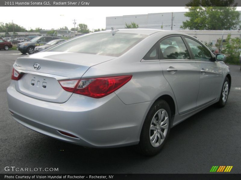 Radiant Silver / Gray 2011 Hyundai Sonata GLS