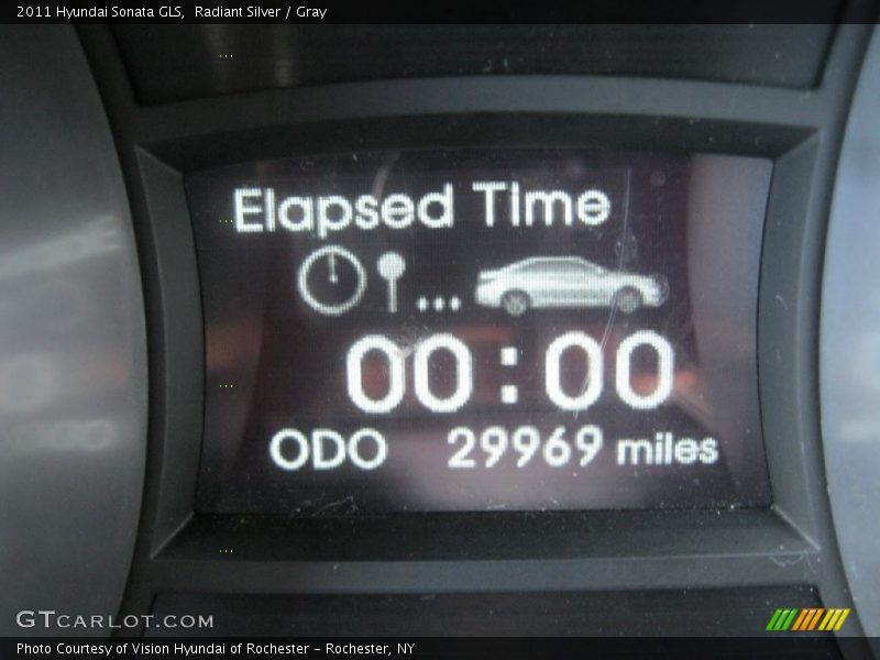 Radiant Silver / Gray 2011 Hyundai Sonata GLS