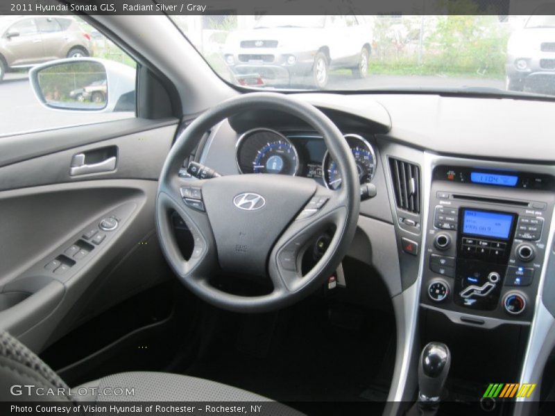 Radiant Silver / Gray 2011 Hyundai Sonata GLS