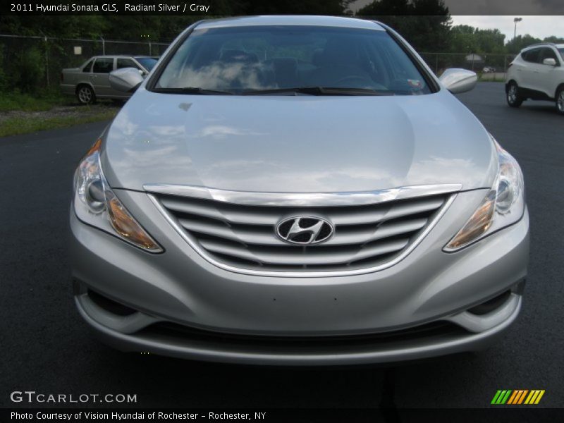 Radiant Silver / Gray 2011 Hyundai Sonata GLS