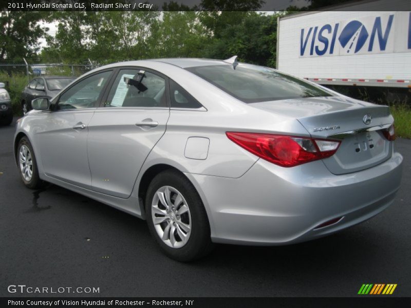 Radiant Silver / Gray 2011 Hyundai Sonata GLS