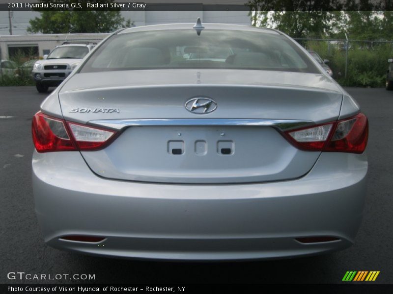 Radiant Silver / Gray 2011 Hyundai Sonata GLS