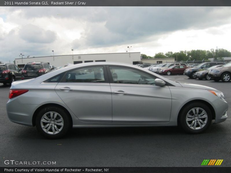 Radiant Silver / Gray 2011 Hyundai Sonata GLS