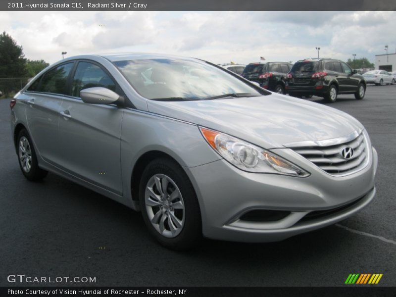Radiant Silver / Gray 2011 Hyundai Sonata GLS