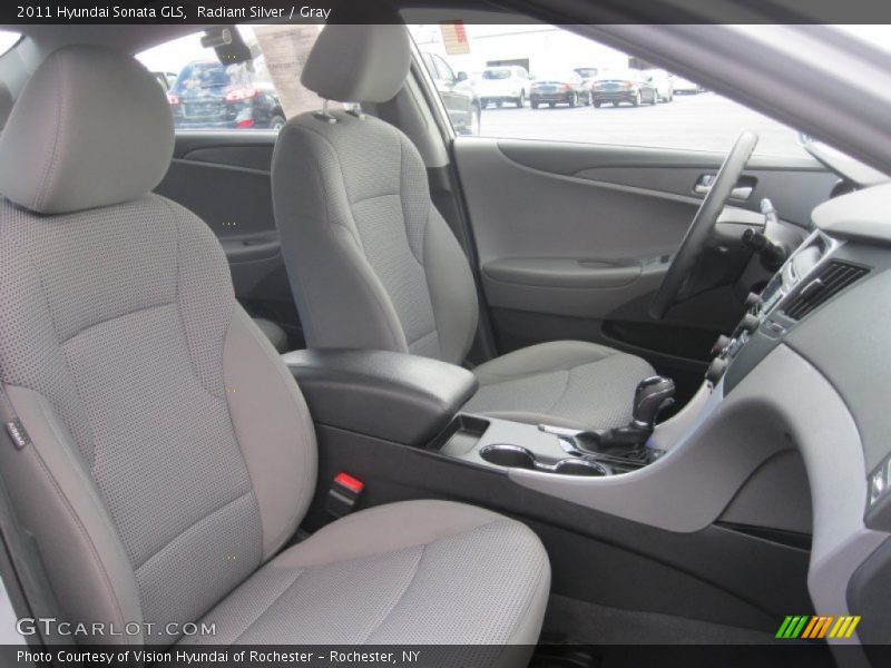 Radiant Silver / Gray 2011 Hyundai Sonata GLS