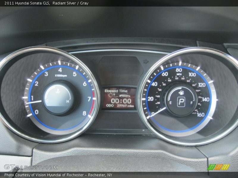 Radiant Silver / Gray 2011 Hyundai Sonata GLS