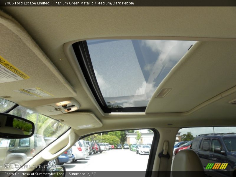 Titanium Green Metallic / Medium/Dark Pebble 2006 Ford Escape Limited