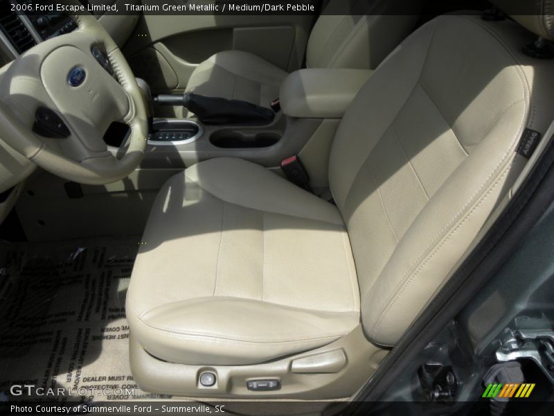 Titanium Green Metallic / Medium/Dark Pebble 2006 Ford Escape Limited