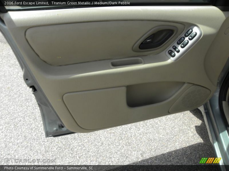 Titanium Green Metallic / Medium/Dark Pebble 2006 Ford Escape Limited