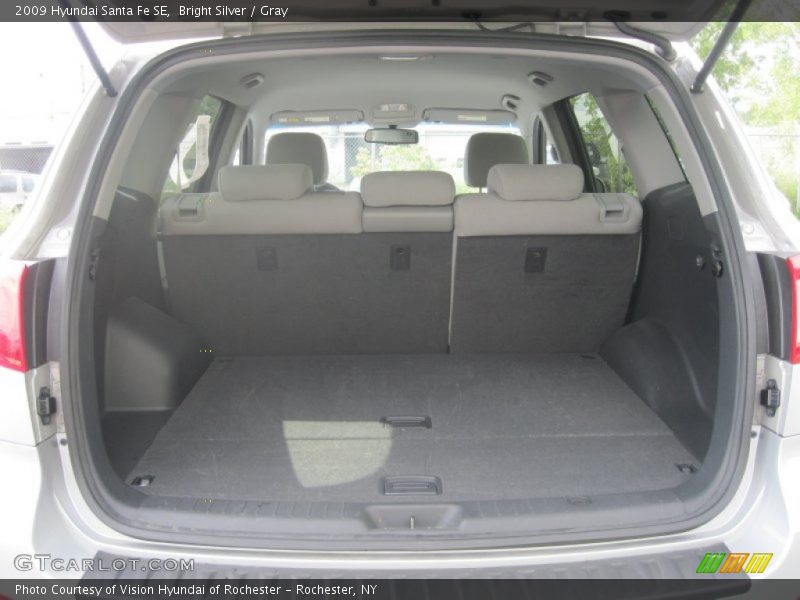 Bright Silver / Gray 2009 Hyundai Santa Fe SE