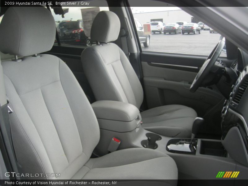Bright Silver / Gray 2009 Hyundai Santa Fe SE