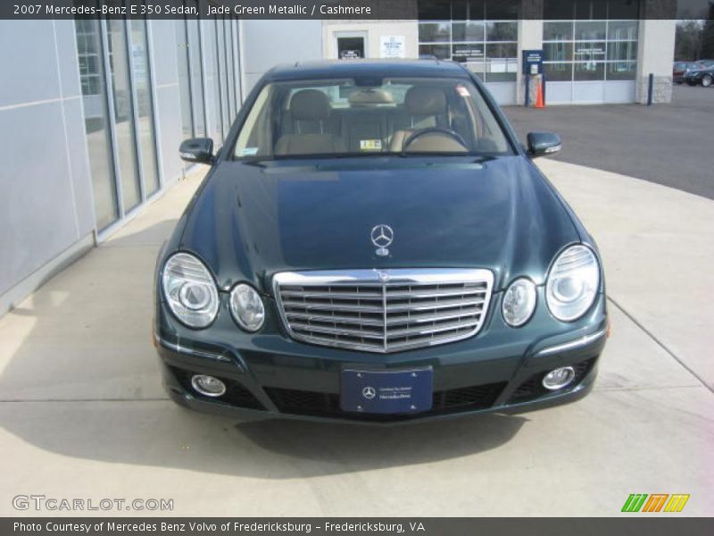Jade Green Metallic / Cashmere 2007 Mercedes-Benz E 350 Sedan